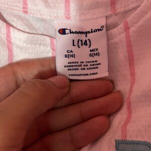 Champion Pink and White Tee